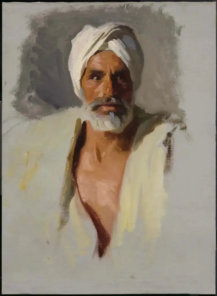 Hoved af en Araber - John Singer Sargent