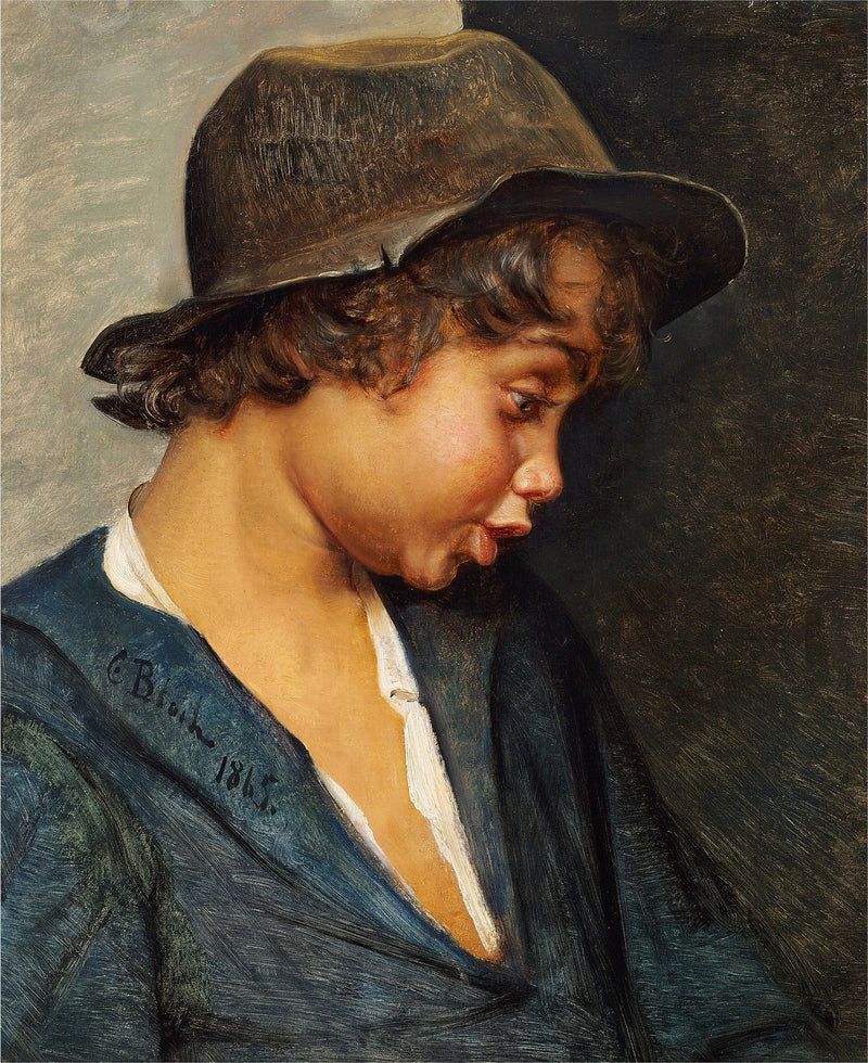 En italiensk drengs hoved - Carl Heinrich Bloch