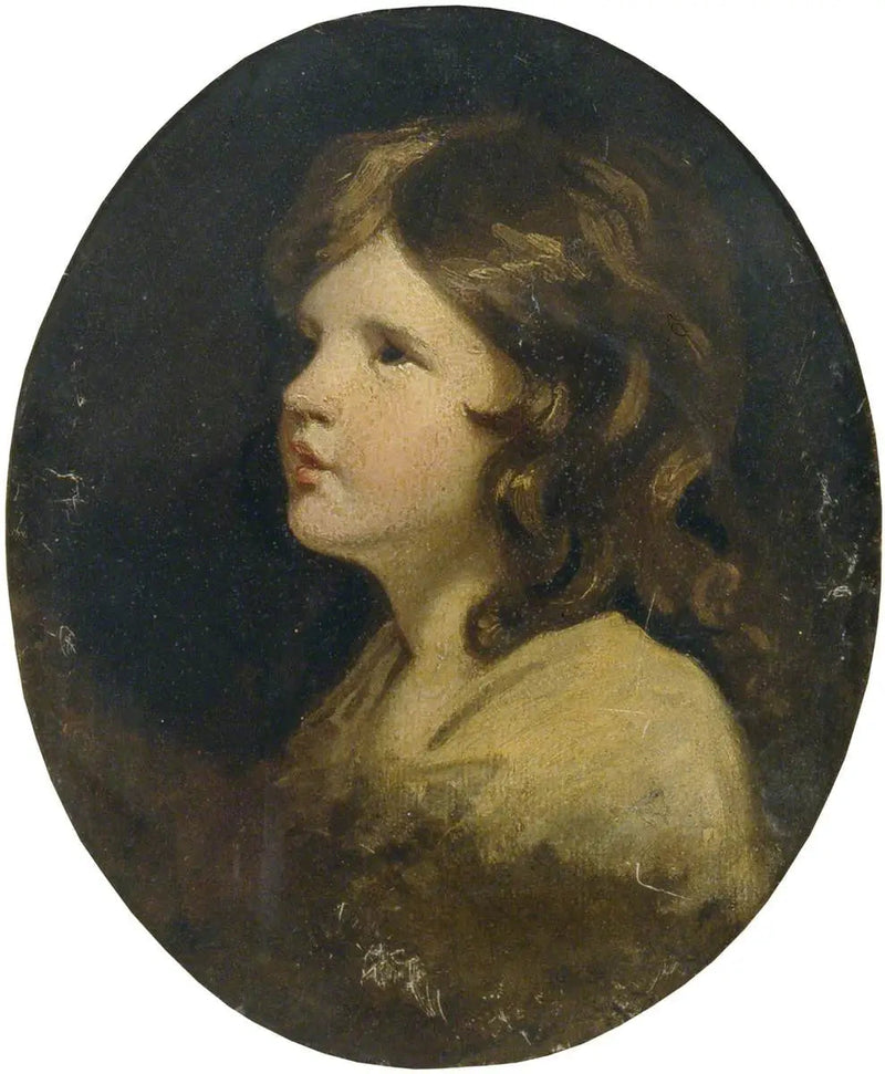 En drengs hoved - Joshua Reynolds