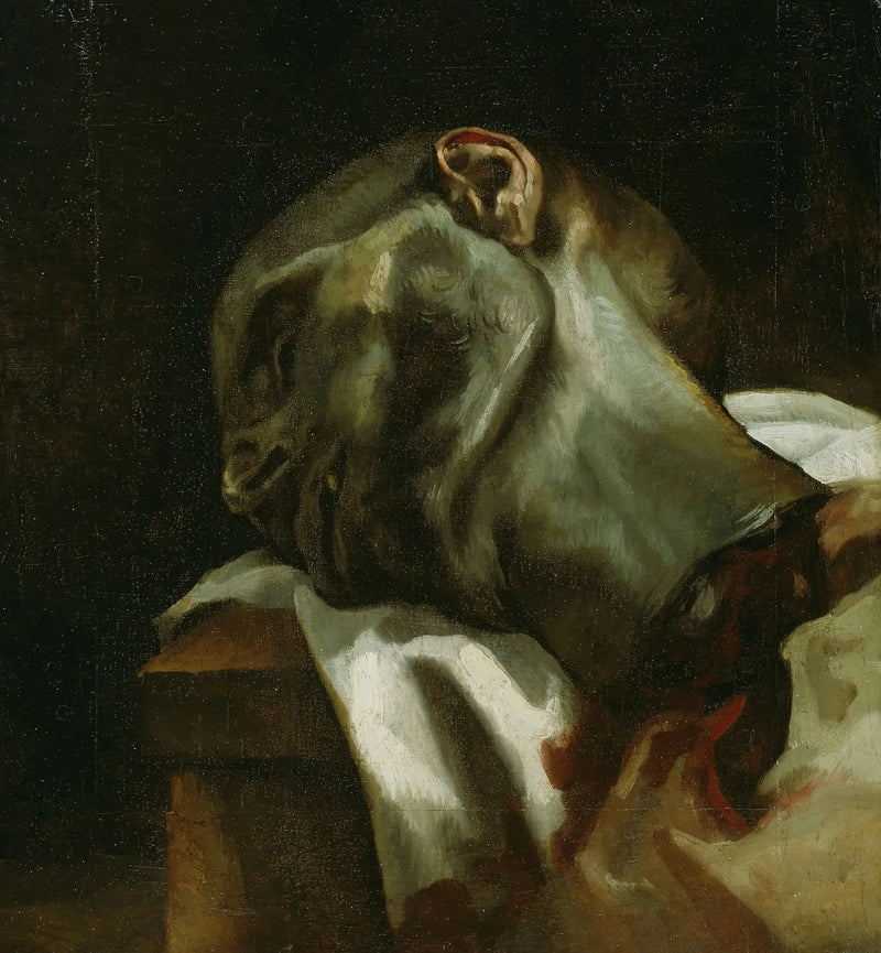 Hovedet af en guillotineret mand - Théodore Géricault