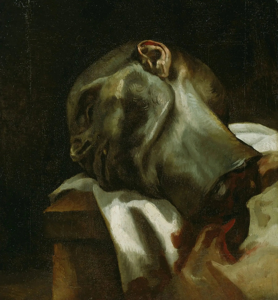 Hovedet af en guillotineret mand - Théodore Géricault