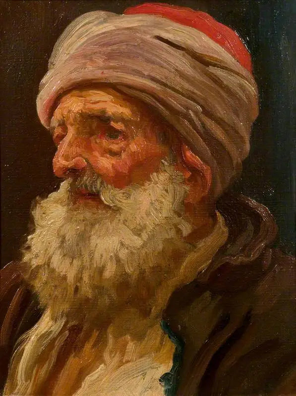 Tête d'un viej Araber - Frederic Leighton