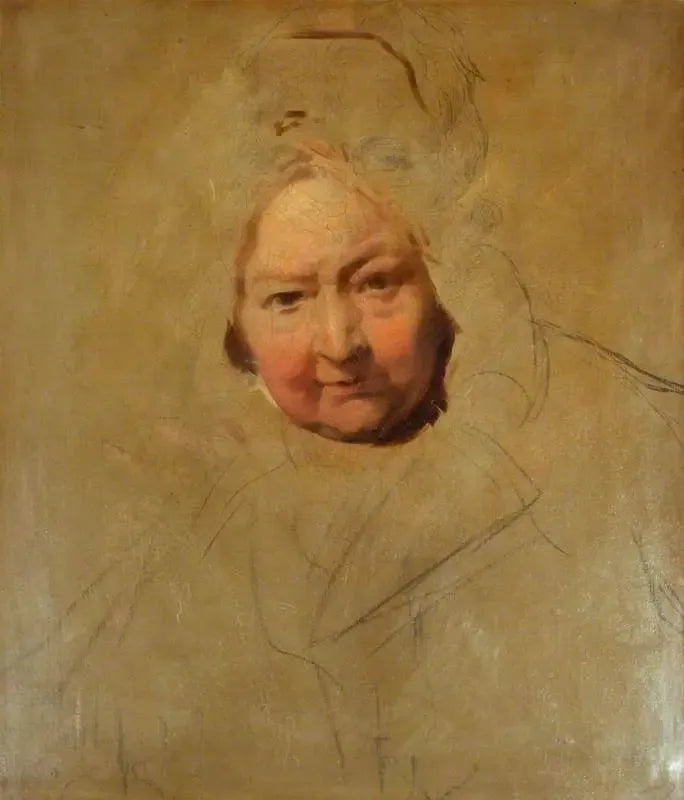 En ældgammel dames hoved - Thomas Lawrence