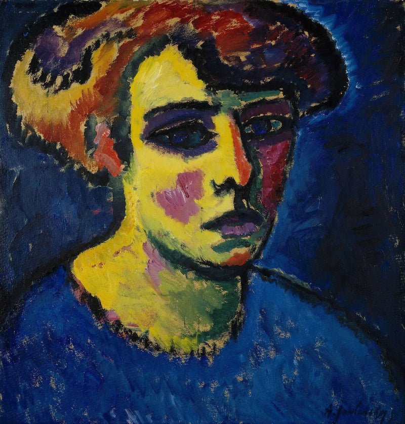 Kvindehoved - Alexej von Jawlensky