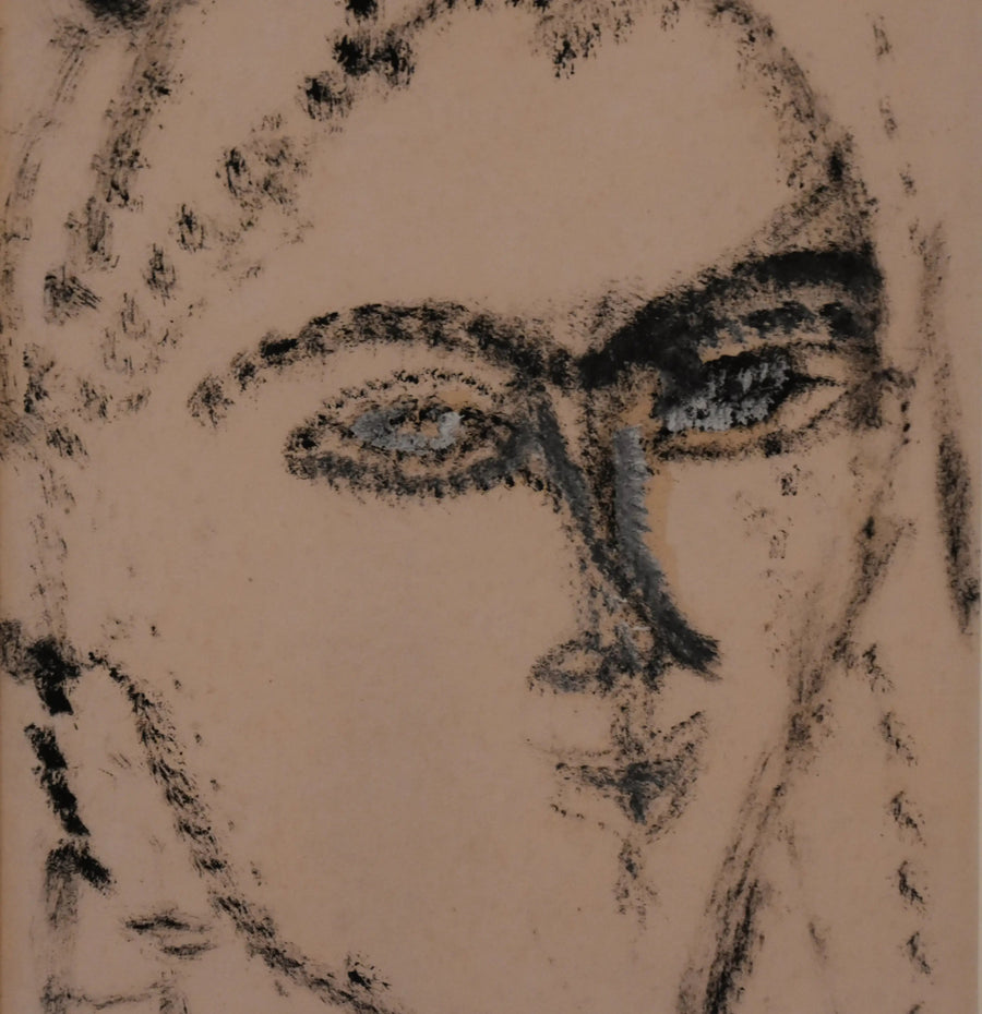 Kvindeansigt. Kiki? - Amedeo Modigliani