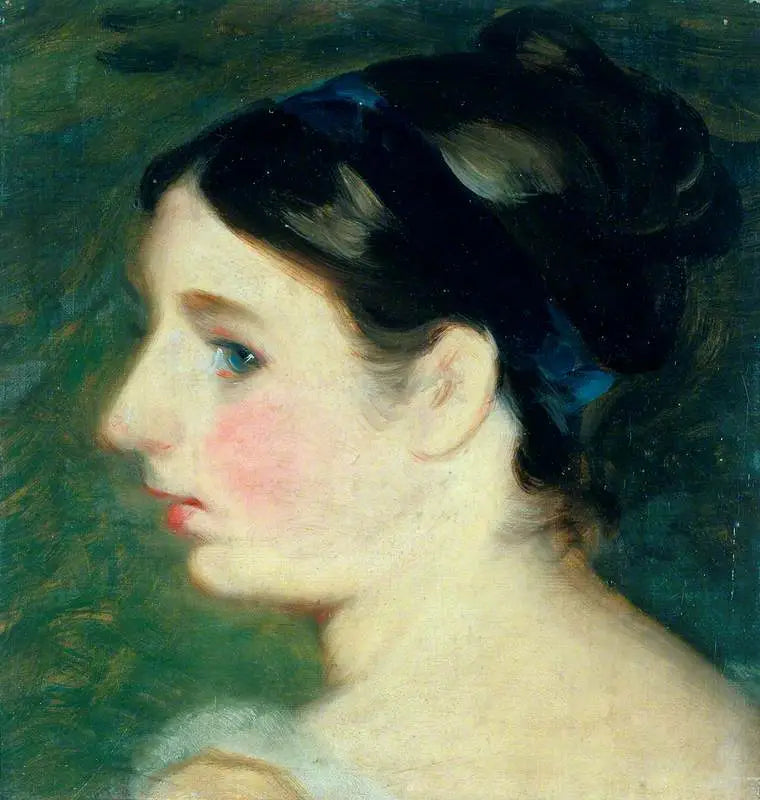 Pigehoved (sandsynligvis et portræt af Mary Constable) - John Constable