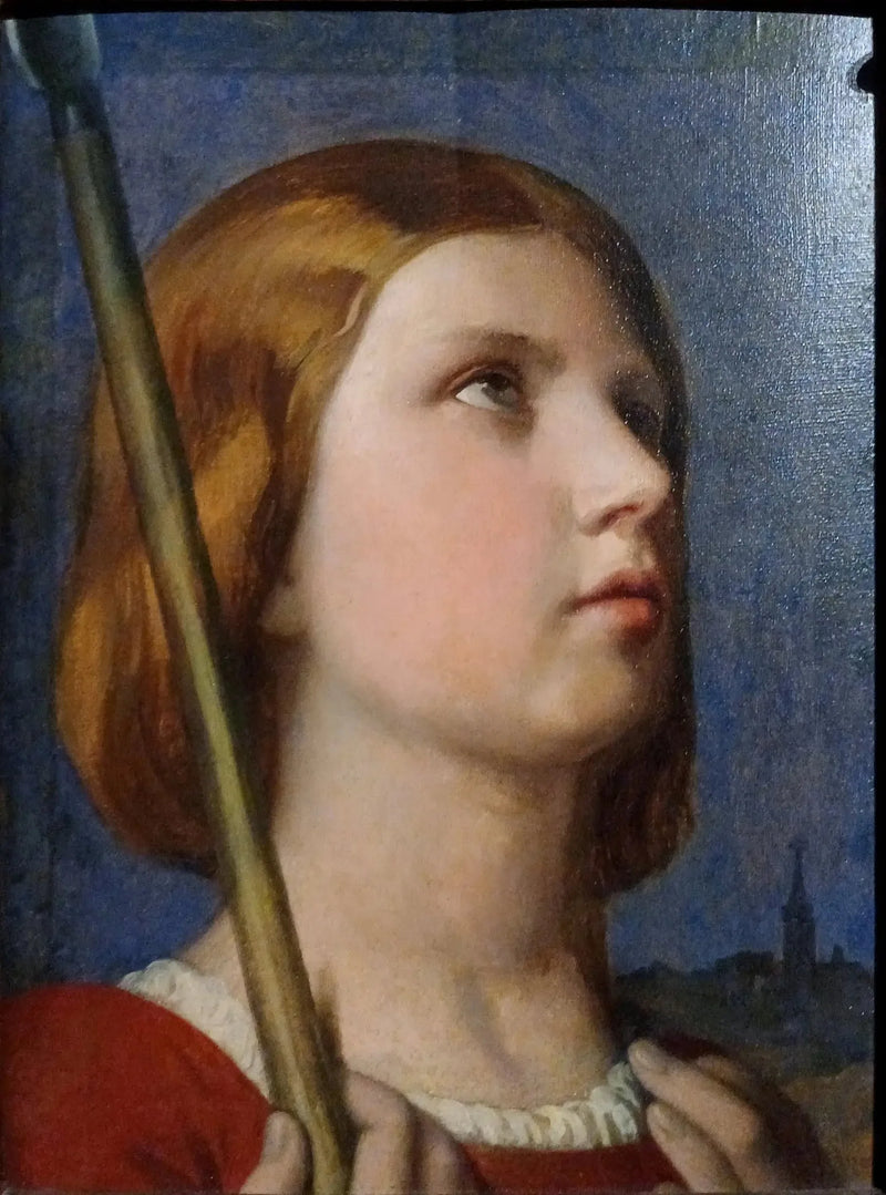 Hovedet af Jeanne d'Arc i ekstase - Jean-Auguste-Dominique Ingres