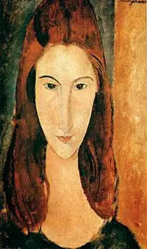 Jeanne Hébuterne set forfra - Amedeo Modigliani