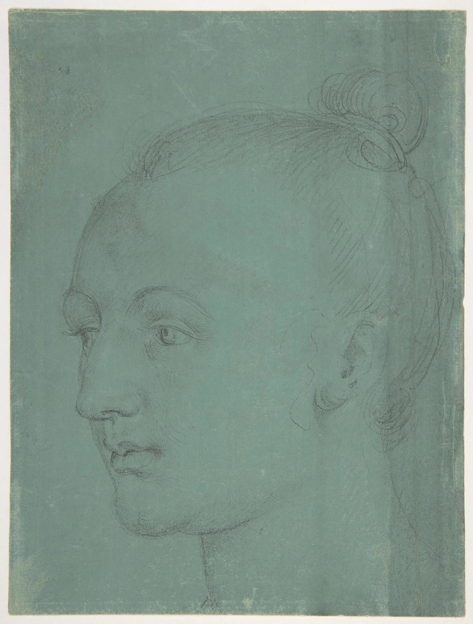 Tête de jeune femme - Albrecht Dürer image 1 copie de tableau peinte à la main
