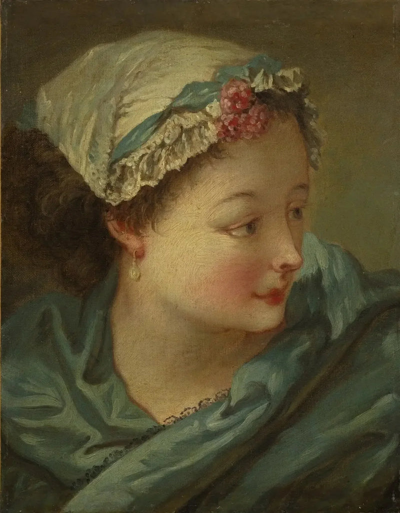 Ung kvindes hoved - François Boucher