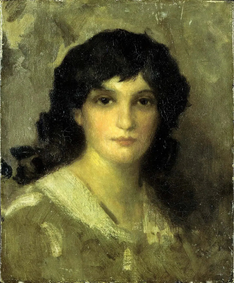 Ung kvindes hoved - James Abbott McNeill Whistler
