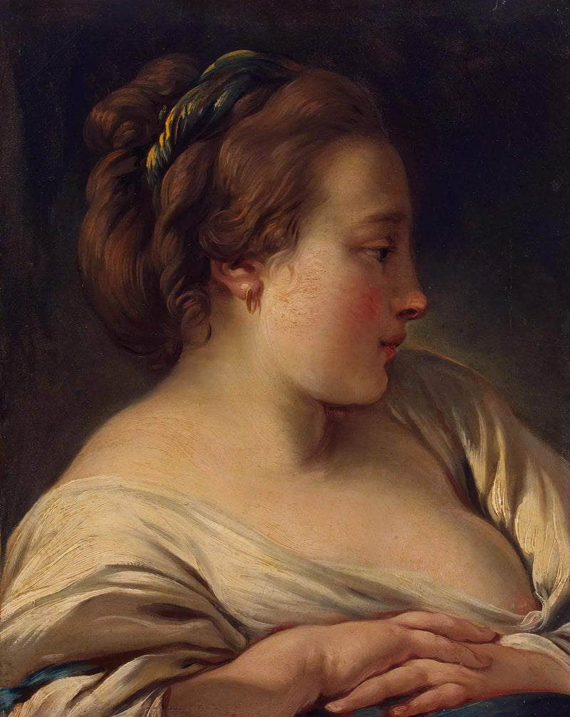 Ung pige hoved - François Boucher