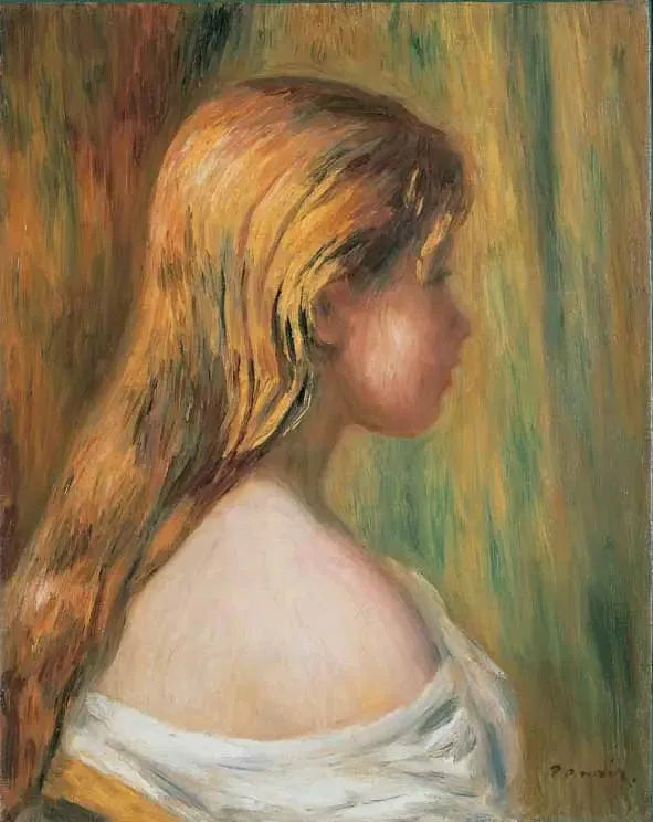 Ung pigeansigt - Pierre-Auguste Renoir