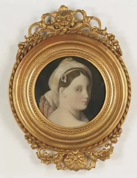 Hovedet af den Store Odalisque - Jean-Auguste-Dominique Ingres