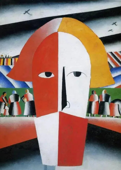 Hoved af bonde - Kazimir Malevich