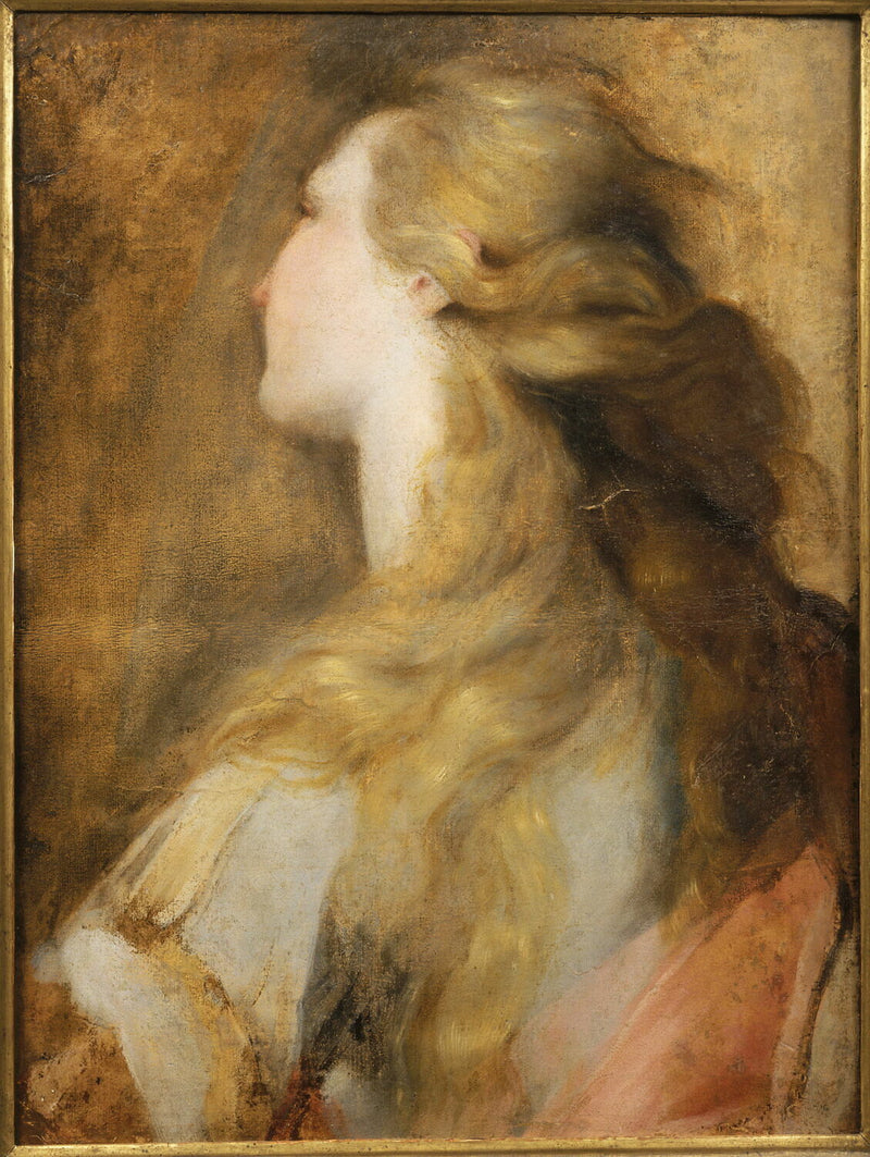 Hoved af Sankt Maria Magdalene - Federico Barroci