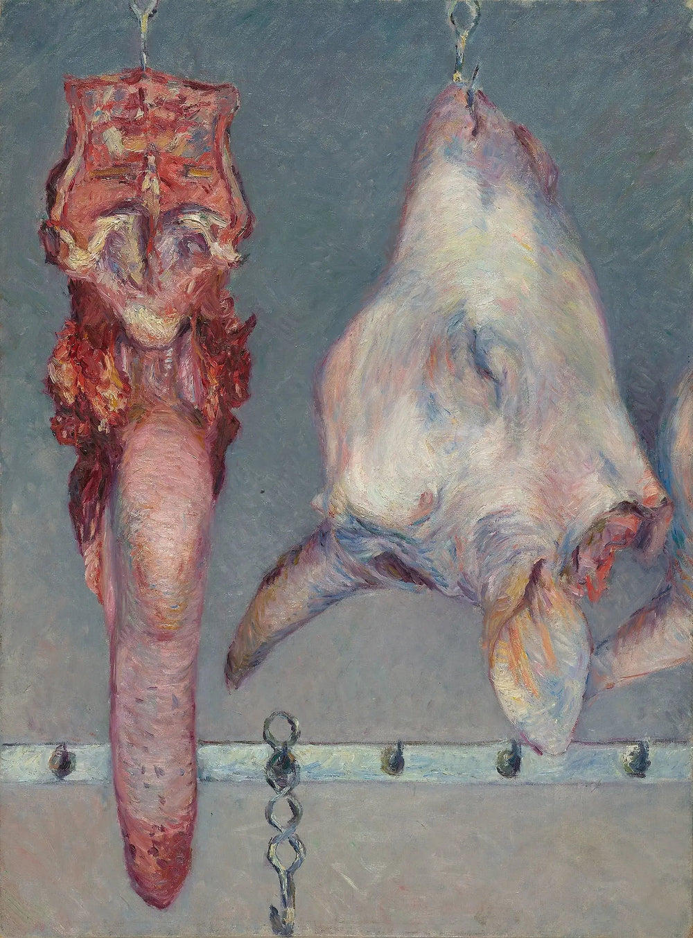Tête de veau et langue de bœuf - Gustave Caillebotte image 1 tableau peint à l’huile sur toile