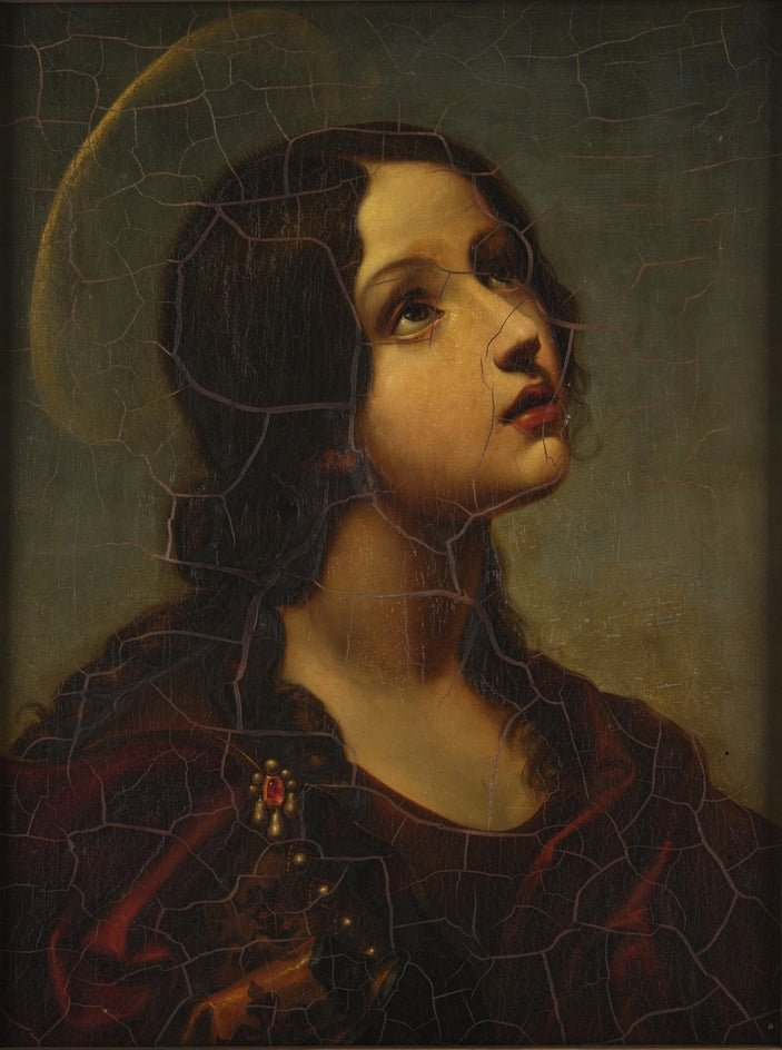 En ung helgeninde (helgen Lucie?) - Carlo Dolci