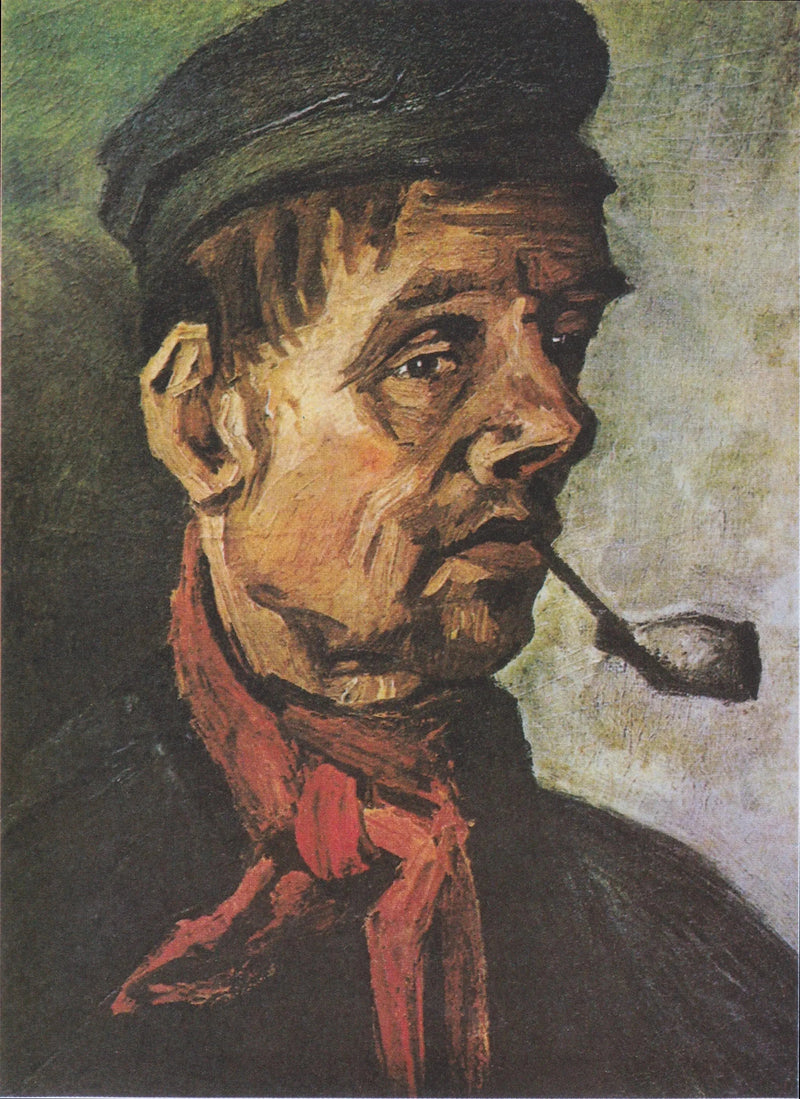 Mandehoved med en pibe - Vincent van Gogh