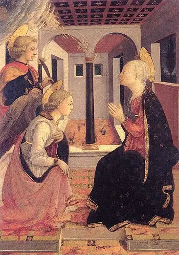 Annunciationen med Sankt Julian - Fra Filippo Lippi
