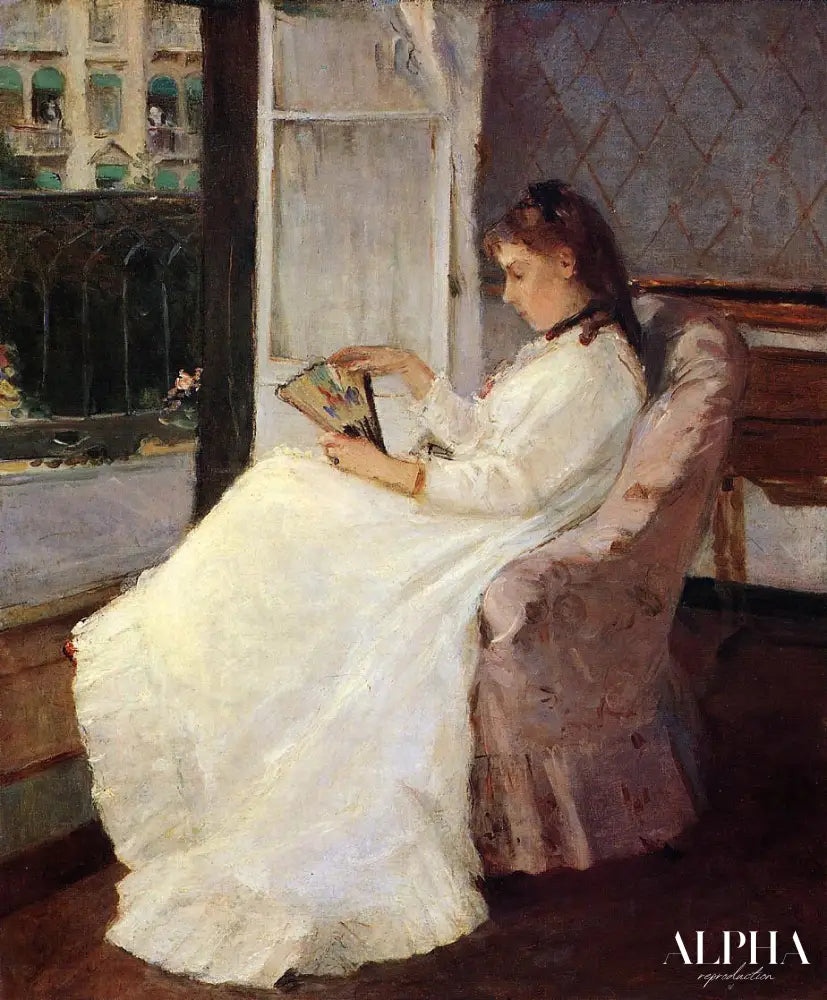 The Artist's Sister at a Window - Berthe Morisot - Reproductions de tableaux et peintures haut de gamme