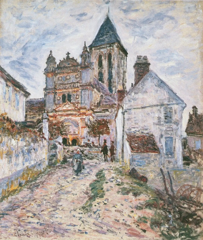 Kirken i Vétheuil - Claude Monet