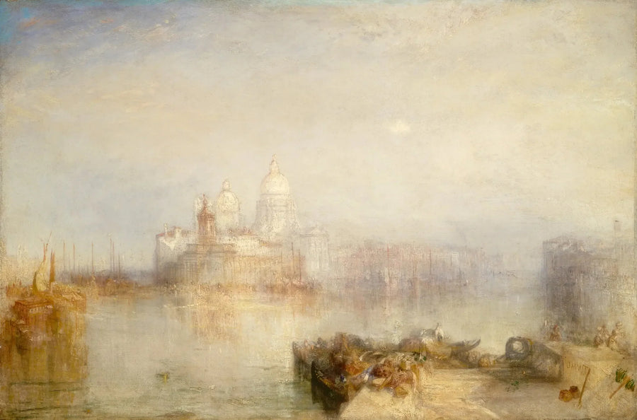 Dogana og Santa Maria della Salute, Venedig - J. M. W. Turner