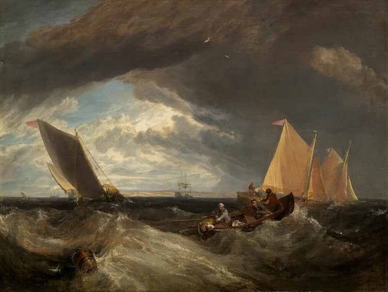 Sammenløbet af Themsen og Medway - J. M. W. Turner