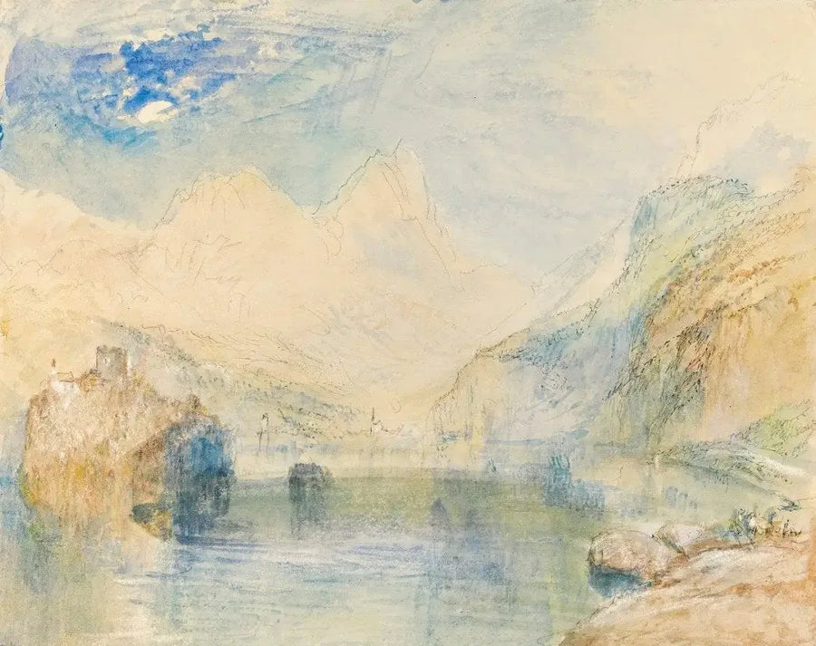 Lauerzersee med Schwyz og Mythen, Schweiz - J. M. W. Turner