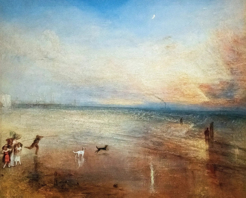 Den Nye Måne; eller, 'Jeg har mistet min Båd, du skal ikke have din Ring' - J. M. W. Turner