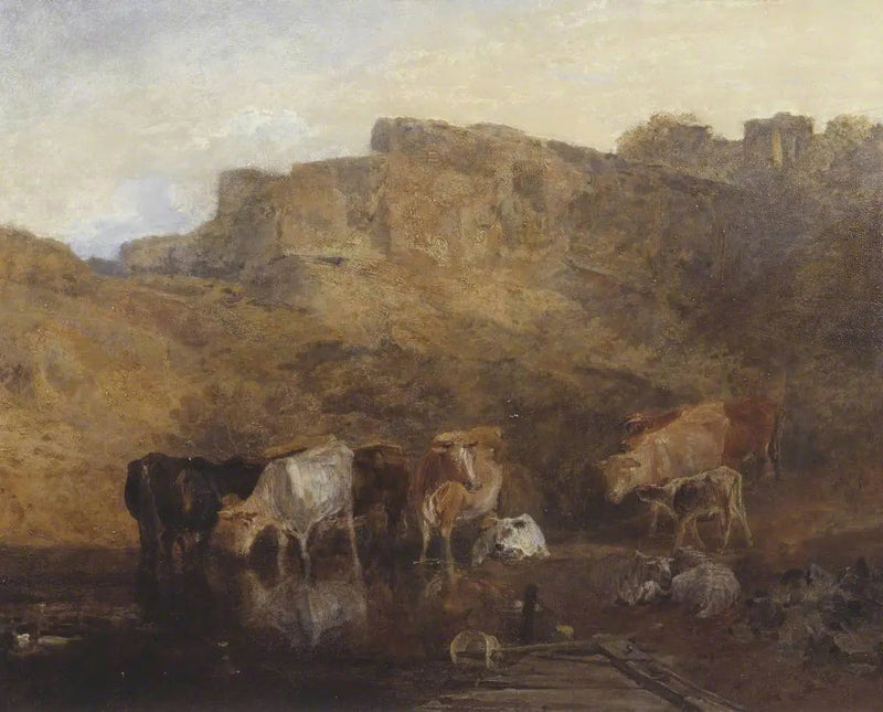 Den Stille Ruin, Kvæg i Vand; Et Skitse, Aften - J. M. W. Turner