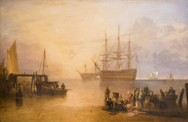 Solen stiger op gennem damp. - J. M. W. Turner