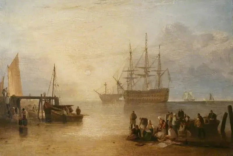 Solen, der går ned gennem damp - J. M. W. Turner