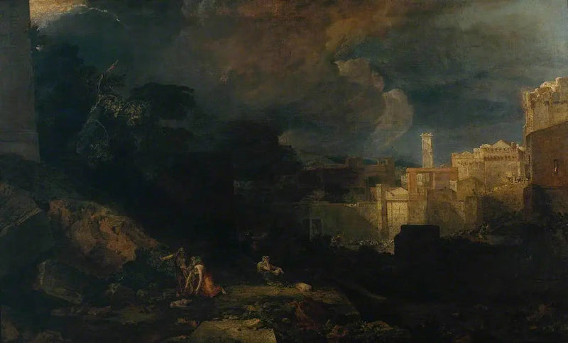Den Tiende Plage i Egypten - J. M. W. Turner