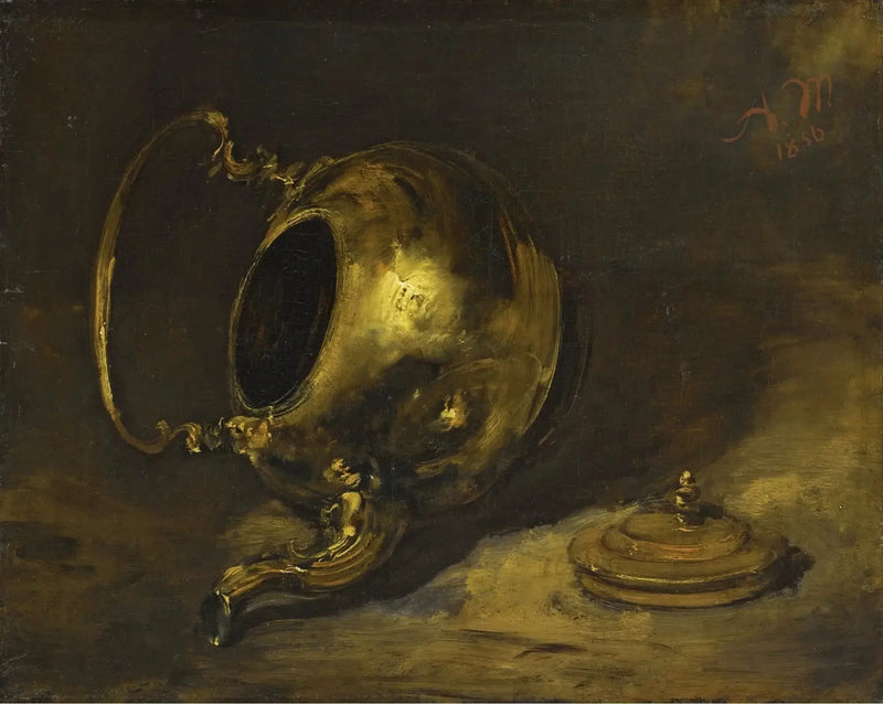 Oprullet tekande - Adolph von Menzel