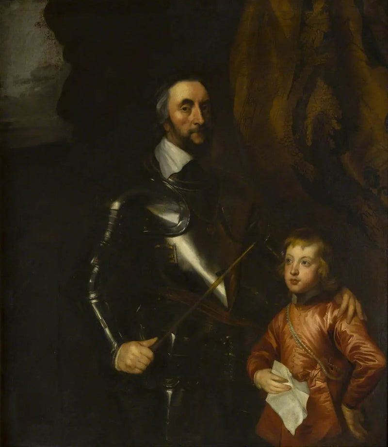 Thomas (1592–1646), greve d'Arundel, med en af sine barnebørn - Antoine van Dyck