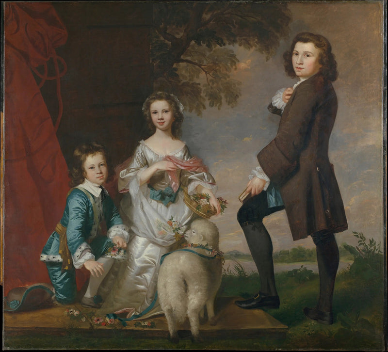 Thomas (1740–1825) og Martha Neate (1741–efter 1795) med sin værge, Thomas Needham - Joshua Reynolds