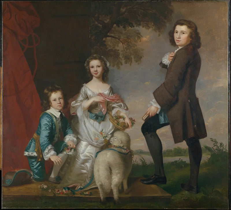 Thomas (1740–1825) og Martha Neate (1741–efter 1795) med sin værge, Thomas Needham - Joshua Reynolds