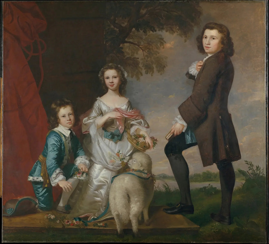 Thomas (1740–1825) og Martha Neate (1741–efter 1795) med sin værge, Thomas Needham - Joshua Reynolds