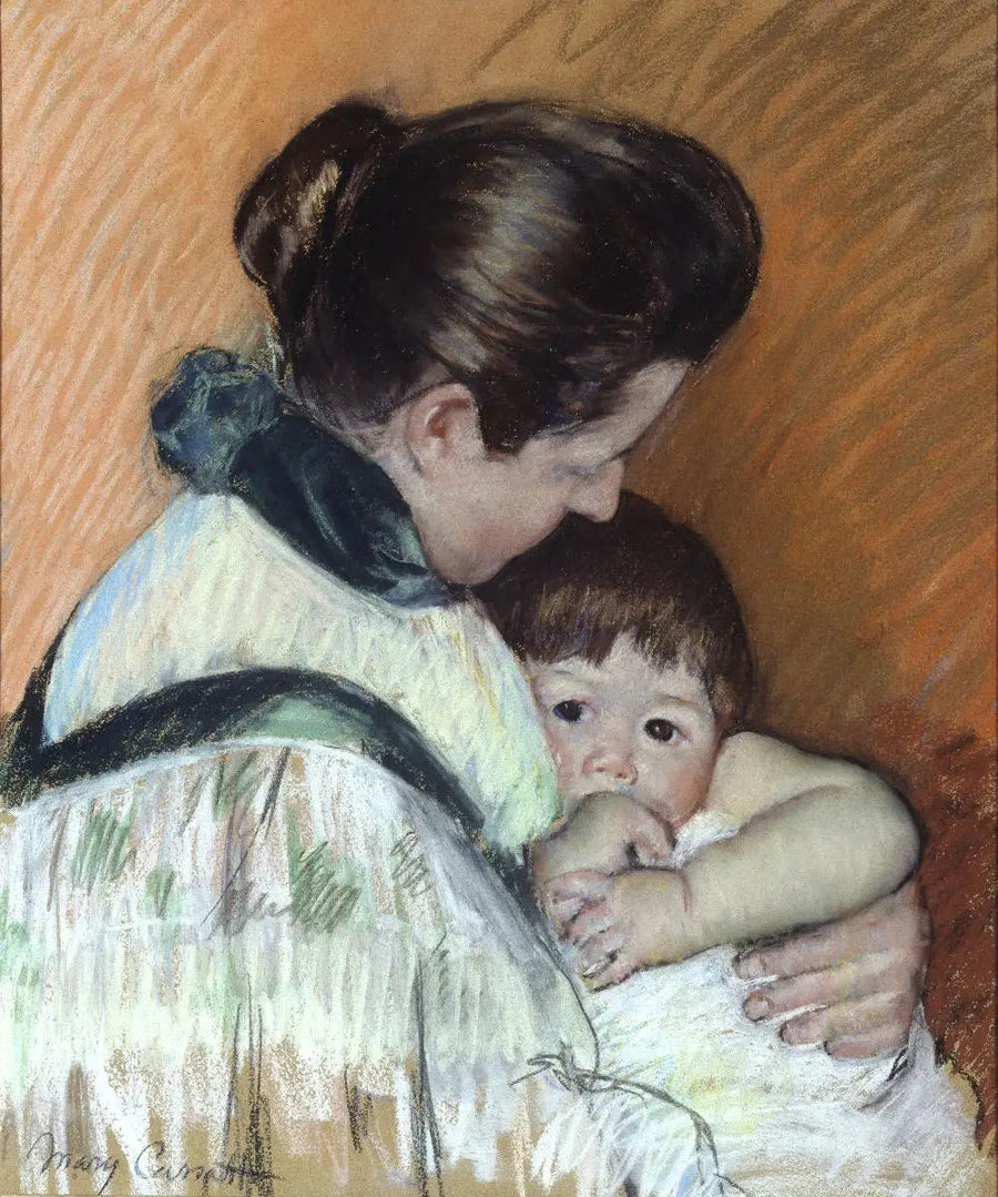 Thomas der sover suger på sin tommelfinger - Mary Cassatt