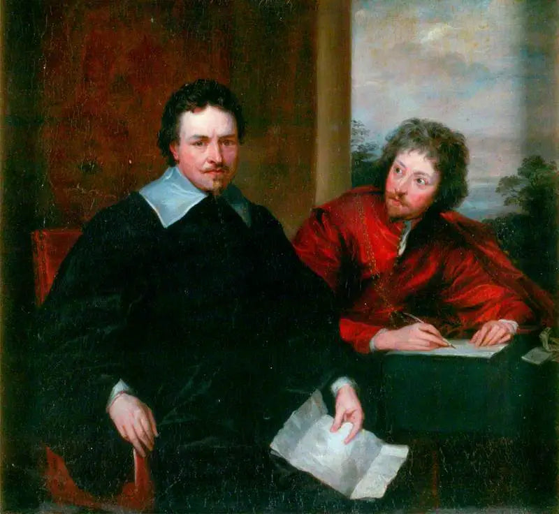 Thomas Wentworth (1593–1641), 1. greve af Strafford, og hans sekretær Sir Philip Mainwaring (1589–1661) - Antoine van Dyck