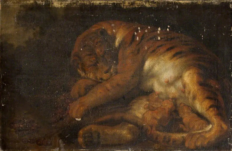 Tigress og hendes unger - Peter Paul Rubens