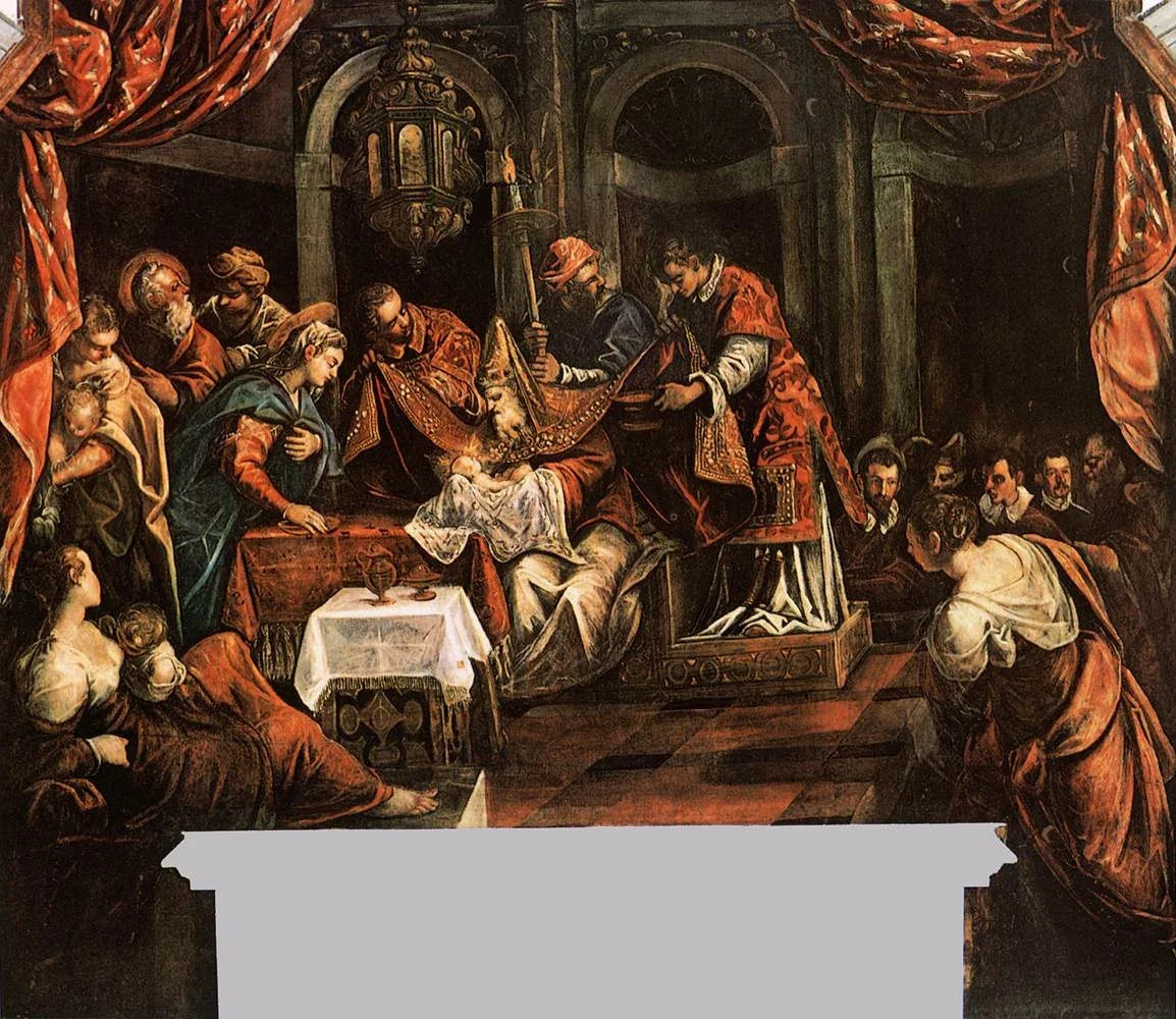 The circumcision, peinture de Le Tintoret