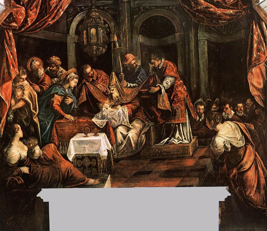 The circumcision, peinture de Le Tintoret