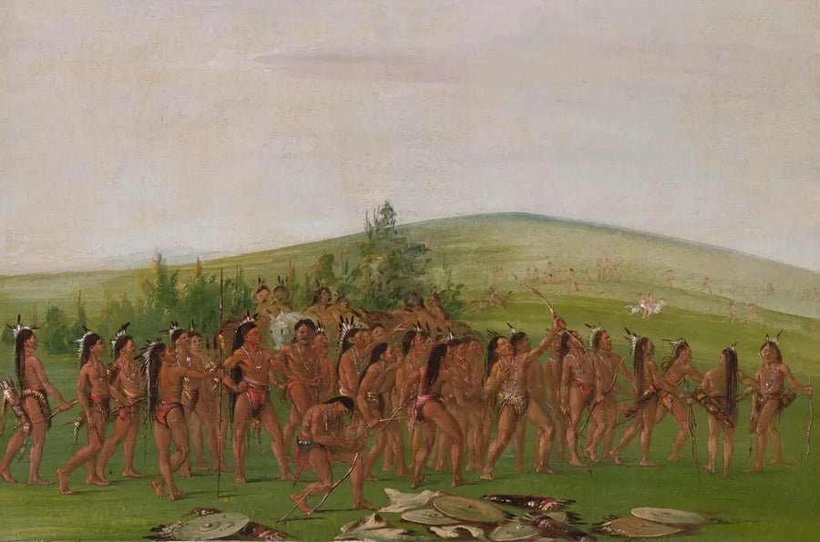 Mandan-bueskydning - George Catlin