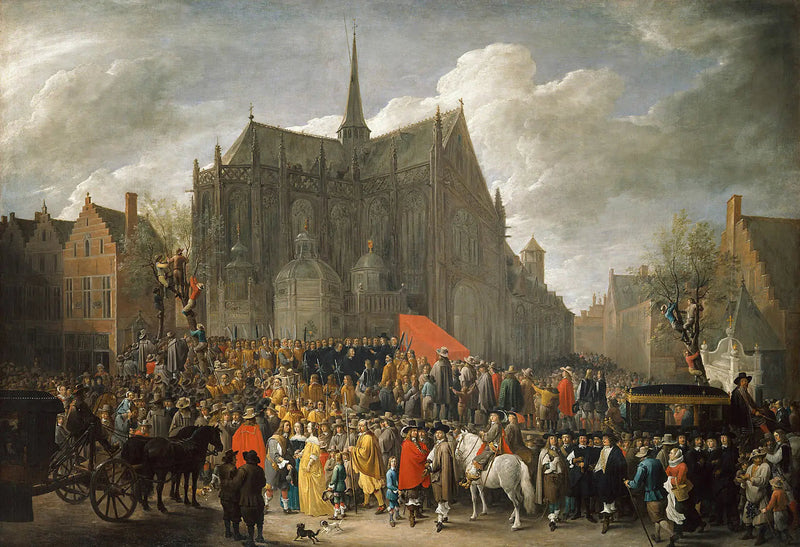 Skyde spil til fugle i Bruxelles - David Teniers den Yngre