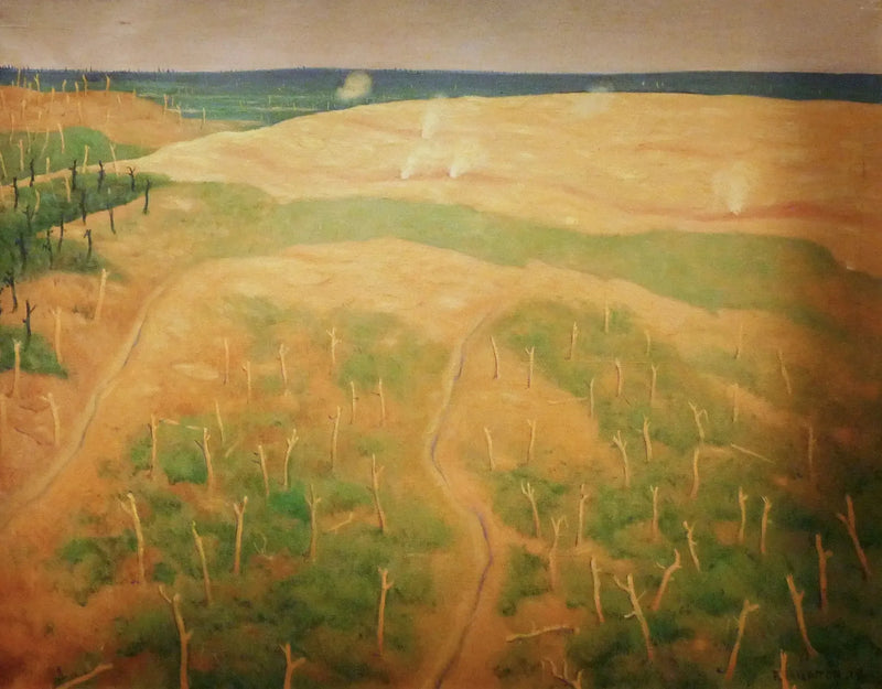 Skud mod tyske pigtråd, Bolente-området - Félix Vallotton