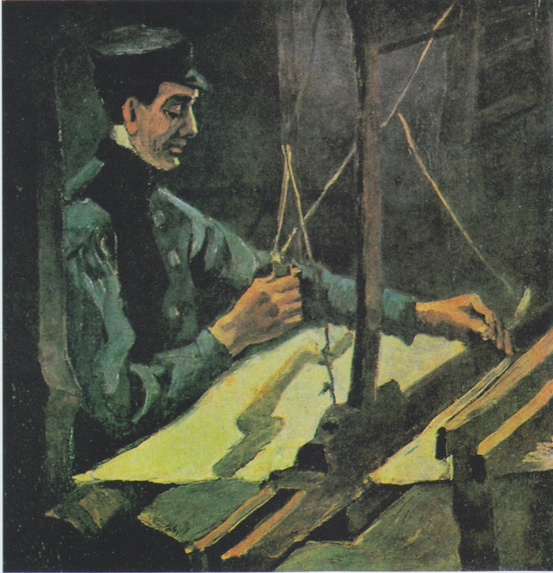 Væver vendt mod højre (halvfigur) - Vincent van Gogh