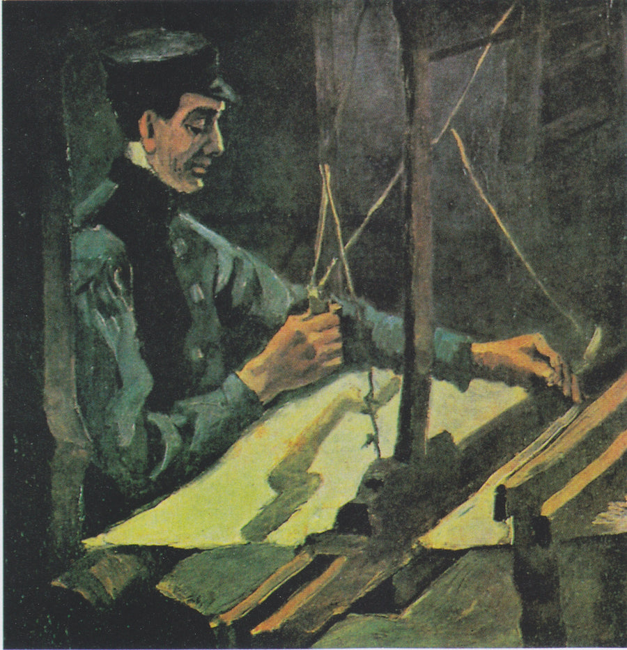 Væver vendt mod højre (halvfigur) - Vincent van Gogh