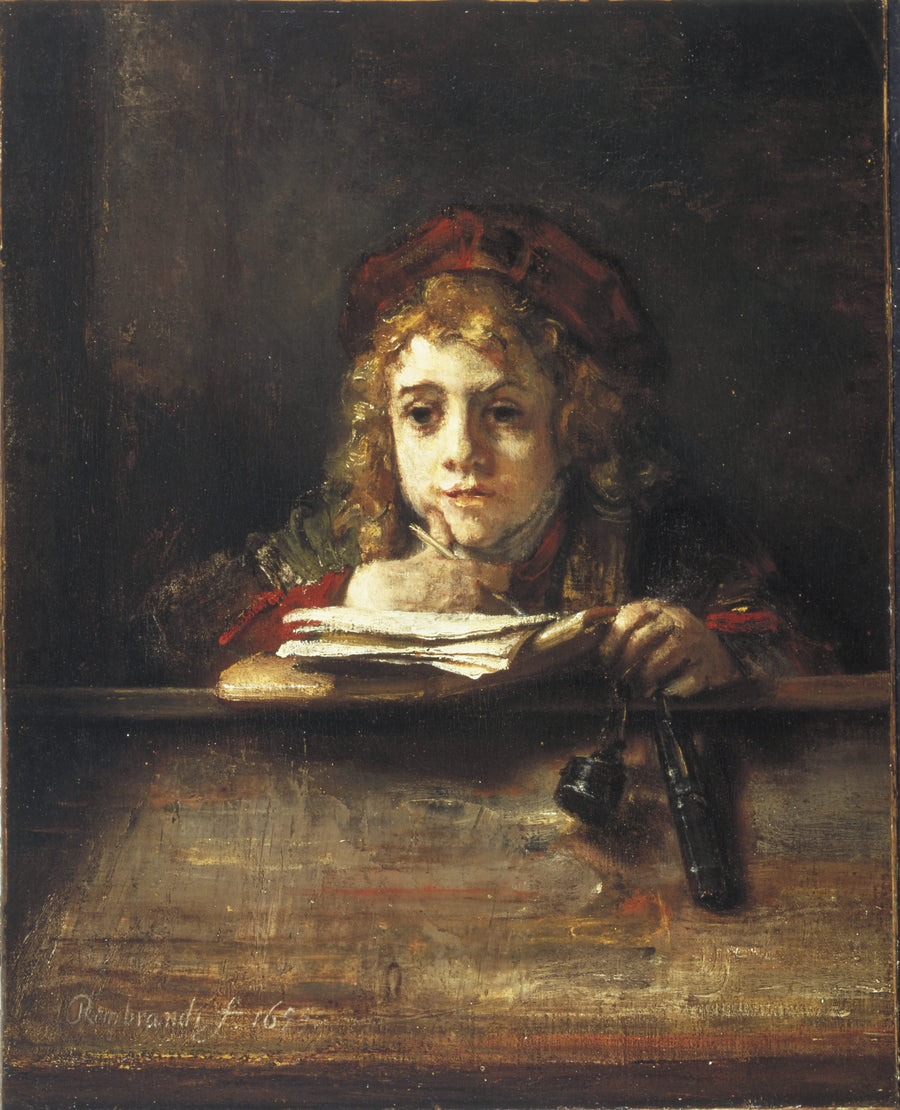 Titus ved sit skrivebord - Rembrandt